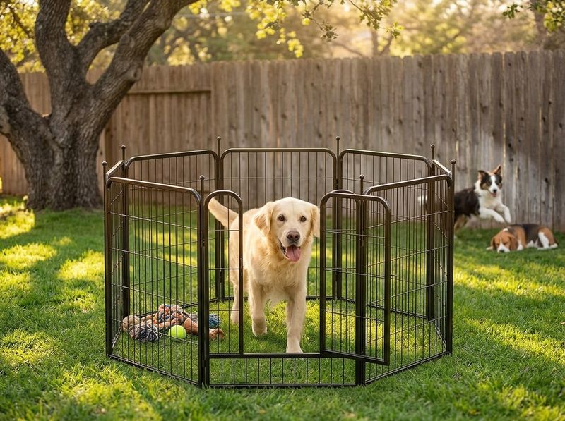 Raise the Fence From 24 to 40 Inches as the Puppy Doubles in Size