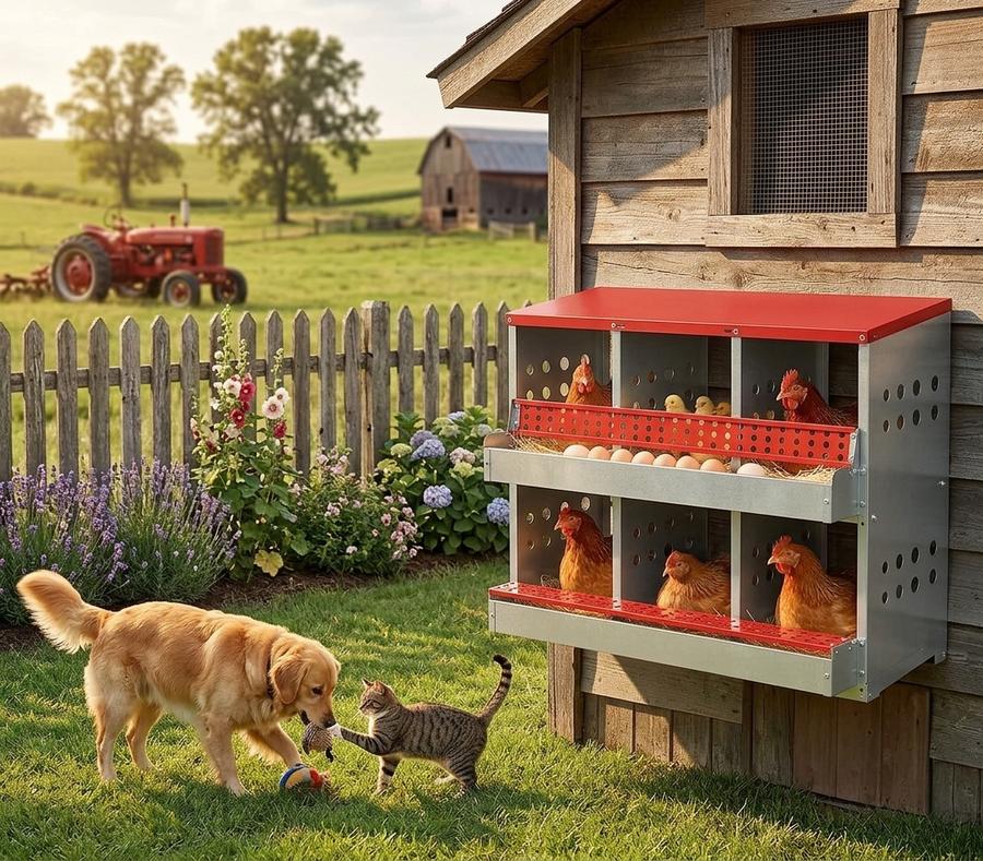 Chicken Nesting Boxes for Chicken Coop in real-world use