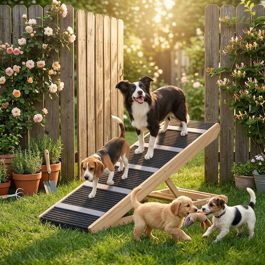 Dog Ramp for Bed in real-world use